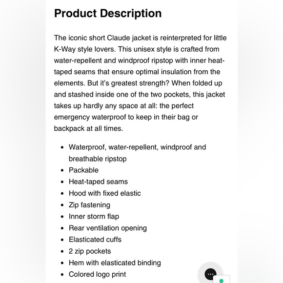 Kids K-Way Rain Jacket Neon Green Packable Size 4 Years - Picture 15 of 15